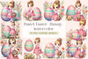 Pastel Easter Bunny & Eggs Clipart Bundle