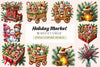 Holiday Market Clipart Bundle