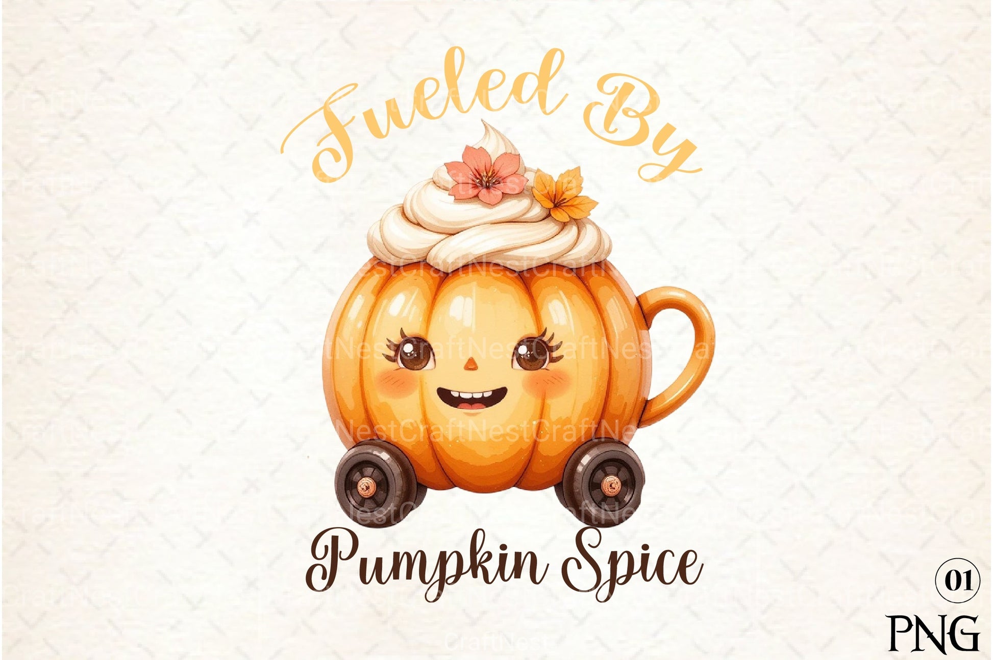 Fueled by Pumpkin Spice Clipart Bundle - CraftNest - Digital Crafting and Art