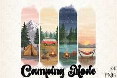 Camping Brushstroke Clipart Bundle 2 - CraftNest - Digital Crafting and Art