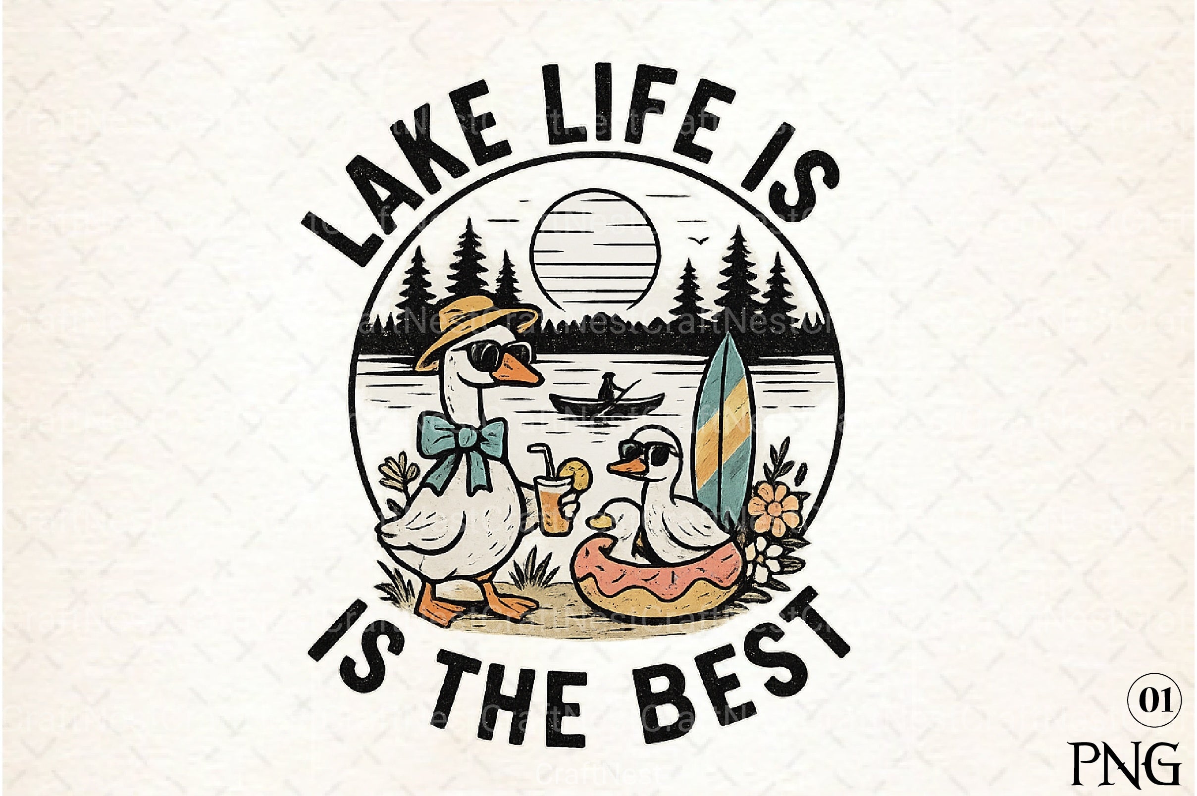 Summer Lake Life Clipart Bundle 2 - CraftNest - Digital Crafting and Art