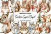 Christmas Squirrel Holiday Clipart Bundle