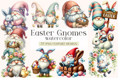 Easter Gnomes Clipart Bundle - CraftNest - Digital Crafting and Art