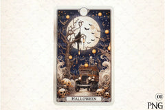 Halloween Tarot Card Clipart Bundle 23 - CraftNest - Digital Crafting and Art