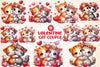 Valentine's Cat Couple Clipart Bundle