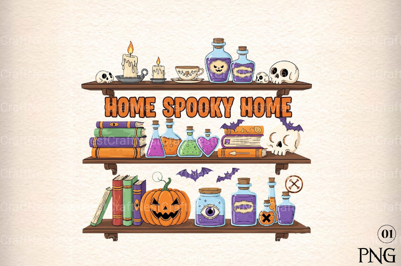 Spooky Home Graphic Clipart Bundle - CraftNest - Digital Crafting and Art