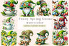 Funny Spring Gnome Clipart Bundle