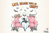 Creepy Cats & Skeleton Clipart Bundle