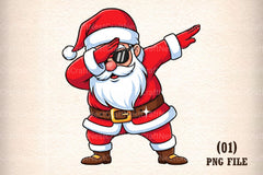 Dabbing Santa Clipart Bundle - CraftNest - Digital Crafting and Art