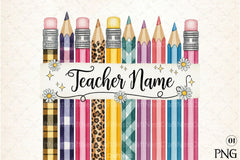 Custom Teacher Name Clipart Bundle - CraftNest - Digital Crafting and Art