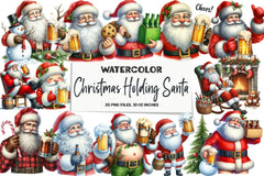 Christmas Santa Beer Mug Wrap Bundle - CraftNest - Digital Crafting and Art