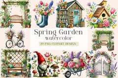 Spring Garden Clipart Bundle - CraftNest - Digital Crafting and Art