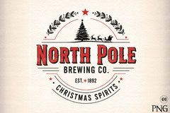 North Pole Brew Co. Design Clipart Bundle - CraftNest - Digital Crafting and Art
