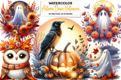 Autumn Dawn Halloween Clipart Bundle 2 - CraftNest - Digital Crafting and Art