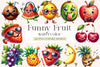 Funny Fruit Clipart Bundle