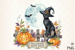 Vintage Halloween Witch Clipart Bundle 2 - CraftNest - Digital Crafting and Art