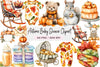 Autumn Baby Shower Clipart Bundle 90