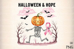 Halloween Breast Cancer Clipart Bundle 67 - CraftNest - Digital Crafting and Art