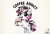Coffee Addict Cute Horse Clipart Bundle