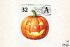 Pumpkin Postage Stamp Clipart Bundle 2