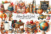 Autumn Back to School Design Clipart Bundle