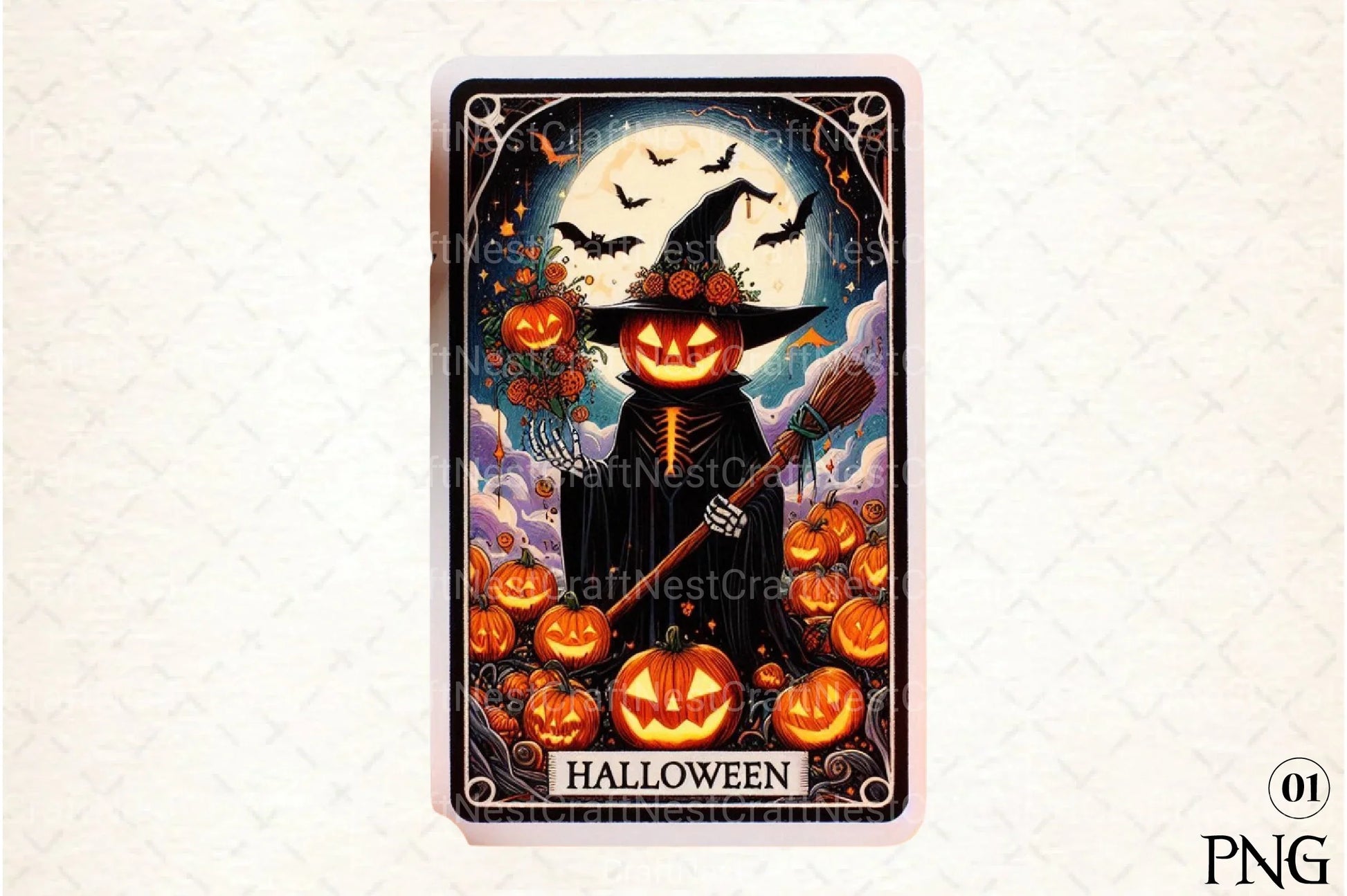 Halloween Tarot Card Clipart Bundle 34 - CraftNest - Digital Crafting and Art