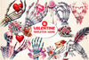 Valentine Skeleton Hand Clipart Bundle 1