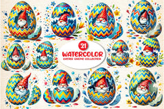 Easter Egg Gnome Clipart Bundle Collection - CraftNest - Digital Crafting and Art
