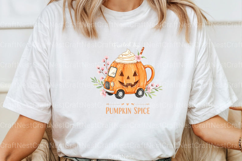 Fueled by Pumpkin Spice Clipart Bundle 4 - CraftNest - Digital Crafting and Art