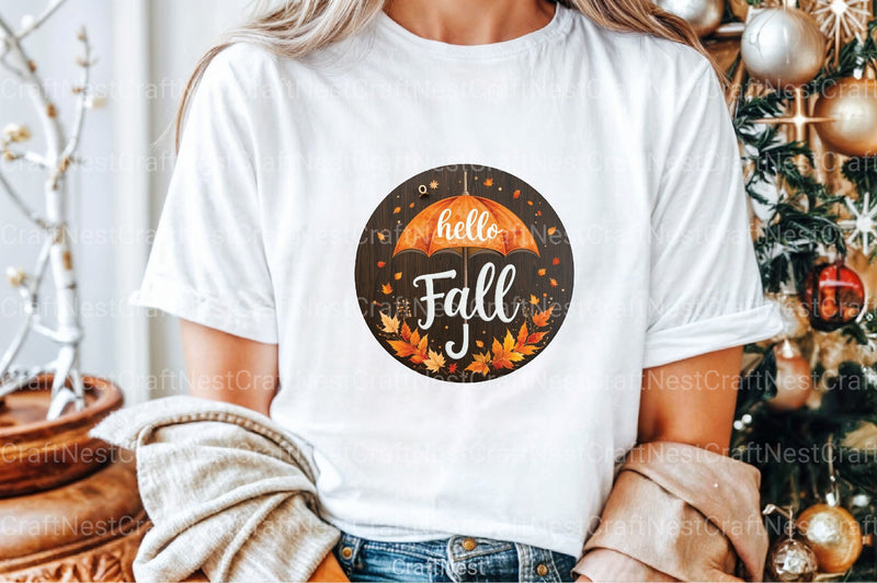 Hello Fall Umbrella Clipart Bundle 4 - CraftNest - Digital Crafting and Art
