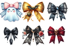 Halloween Coquette Bow Clipart Bundle 8 - CraftNest - Digital Crafting and Art