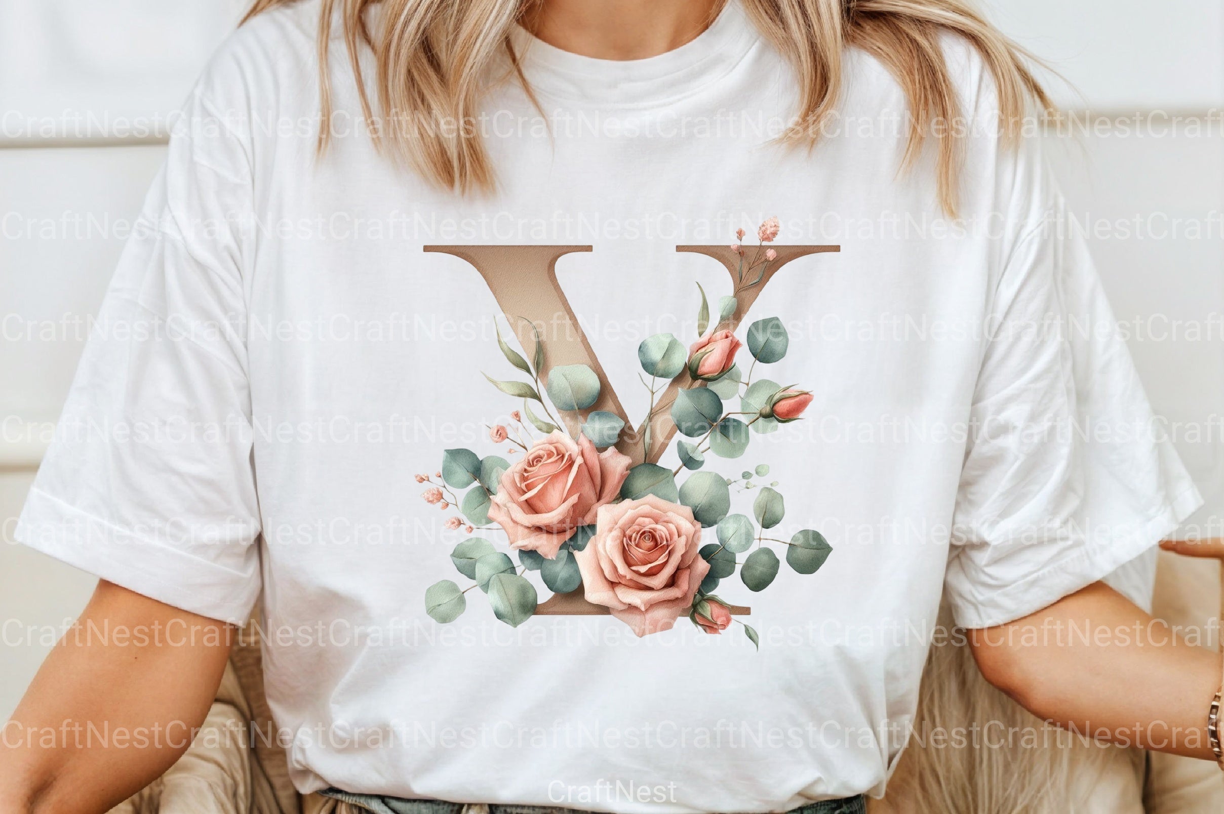 Floral Alphabet Clipart Bundle 14 - CraftNest - Digital Crafting and Art