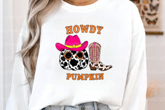 Howdy Cowgirl Pumpkin Art Clipart Bundle - CraftNest - Digital Crafting and Art