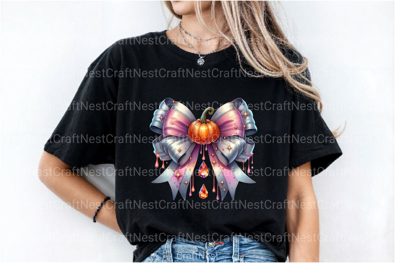 Halloween Coquette Bow Clipart Bundle 10 - CraftNest - Digital Crafting and Art