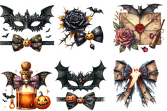Elegant Halloween Clipart Bundle 4 - CraftNest - Digital Crafting and Art