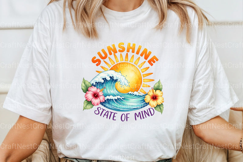 Summer Buho Flowers Sunshine Clipart Bundle - CraftNest - Digital Crafting and Art