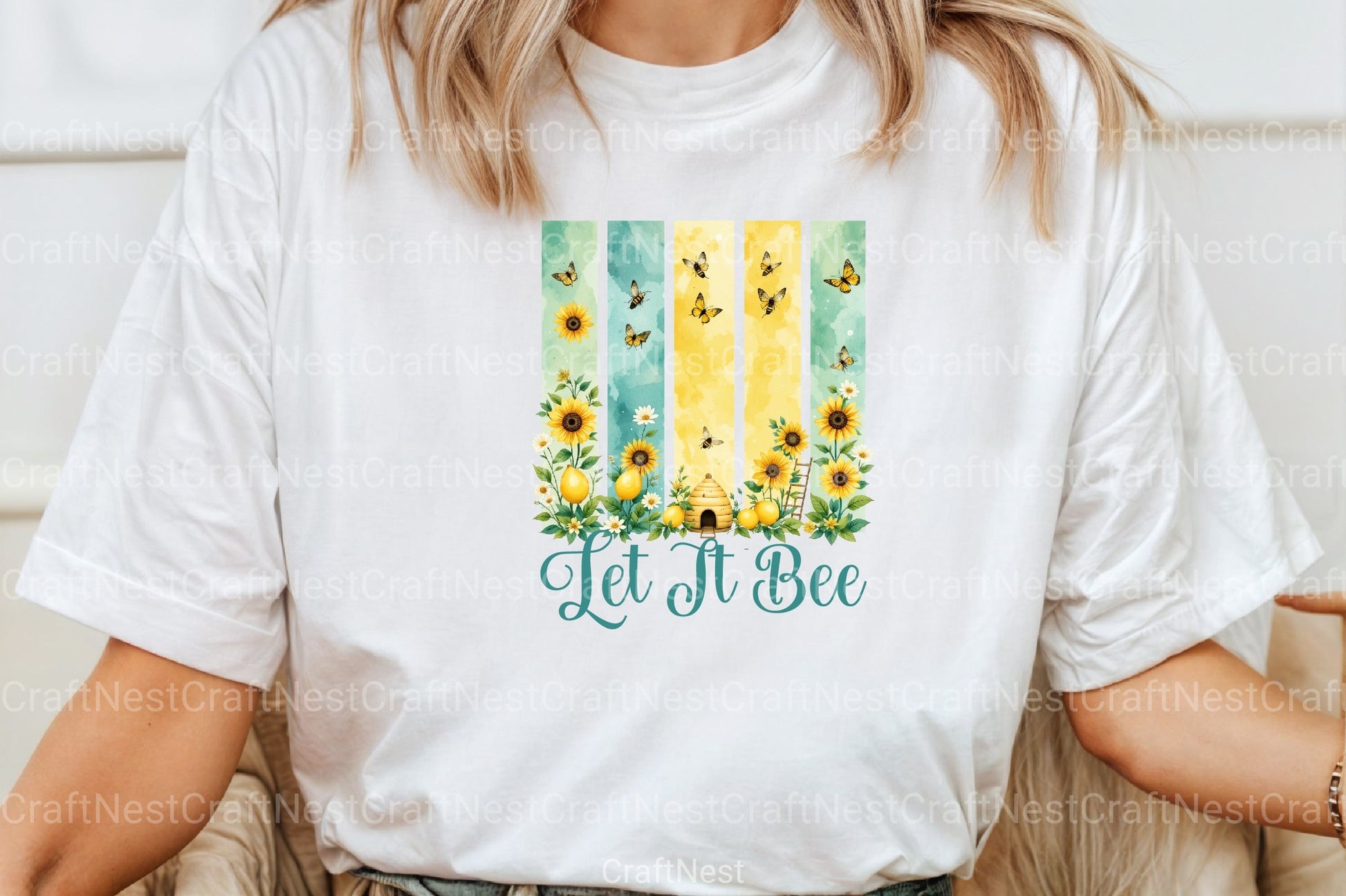 Let It Bee Positivity Spring Summer Clipart Bundle - CraftNest - Digital Crafting and Art