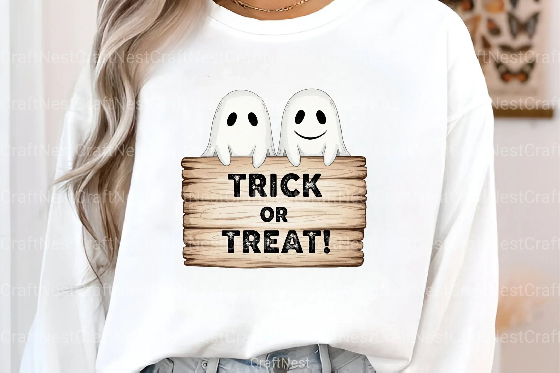 Smiling Ghosts Clipart Bundle for Halloween - CraftNest - Digital Crafting and Art