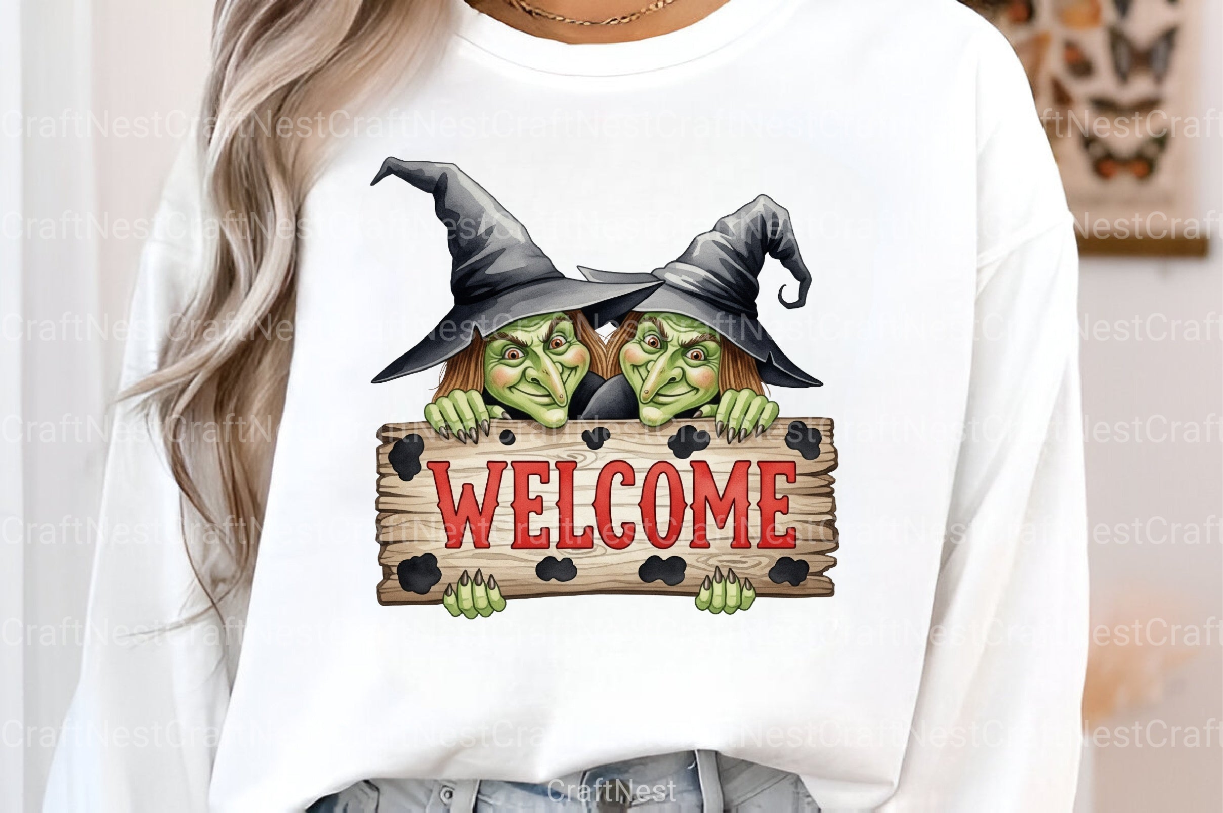 Witches Welcome Illustration Art Clipart Bundle - CraftNest - Digital Crafting and Art
