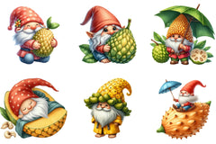 Gnome Jackfruit Clipart Bundle - CraftNest - Digital Crafting and Art