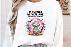 Halloween Breast Cancer Clipart Bundle 3 - CraftNest - Digital Crafting and Art