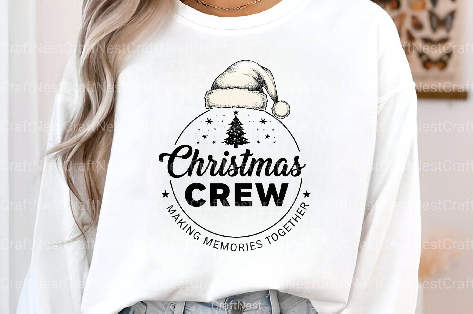 Santa Hat Crew Illustration Clipart Bundle - CraftNest - Digital Crafting and Art