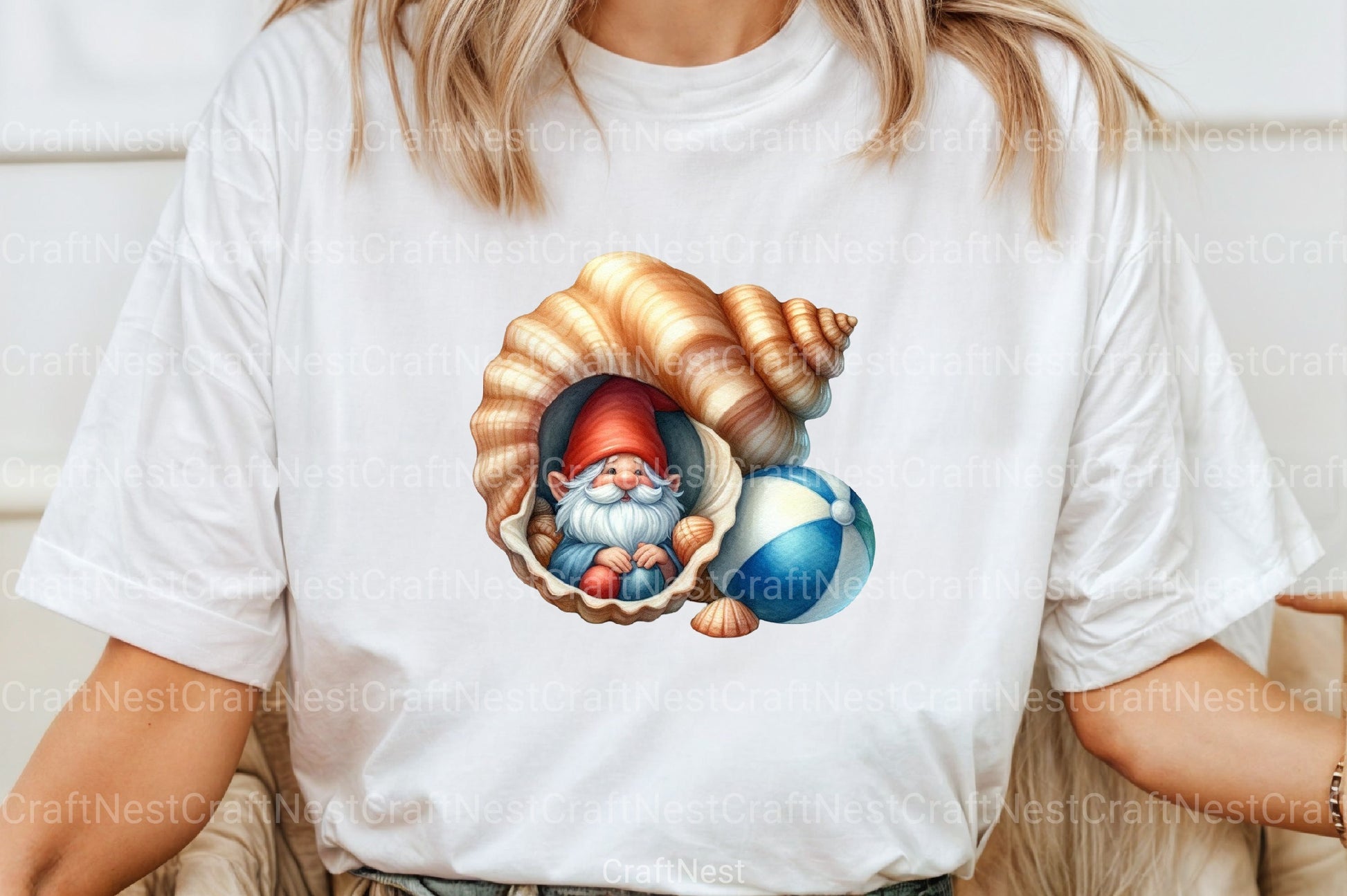 Seashell Gnome Clipart Bundle 44 - CraftNest - Digital Crafting and Art