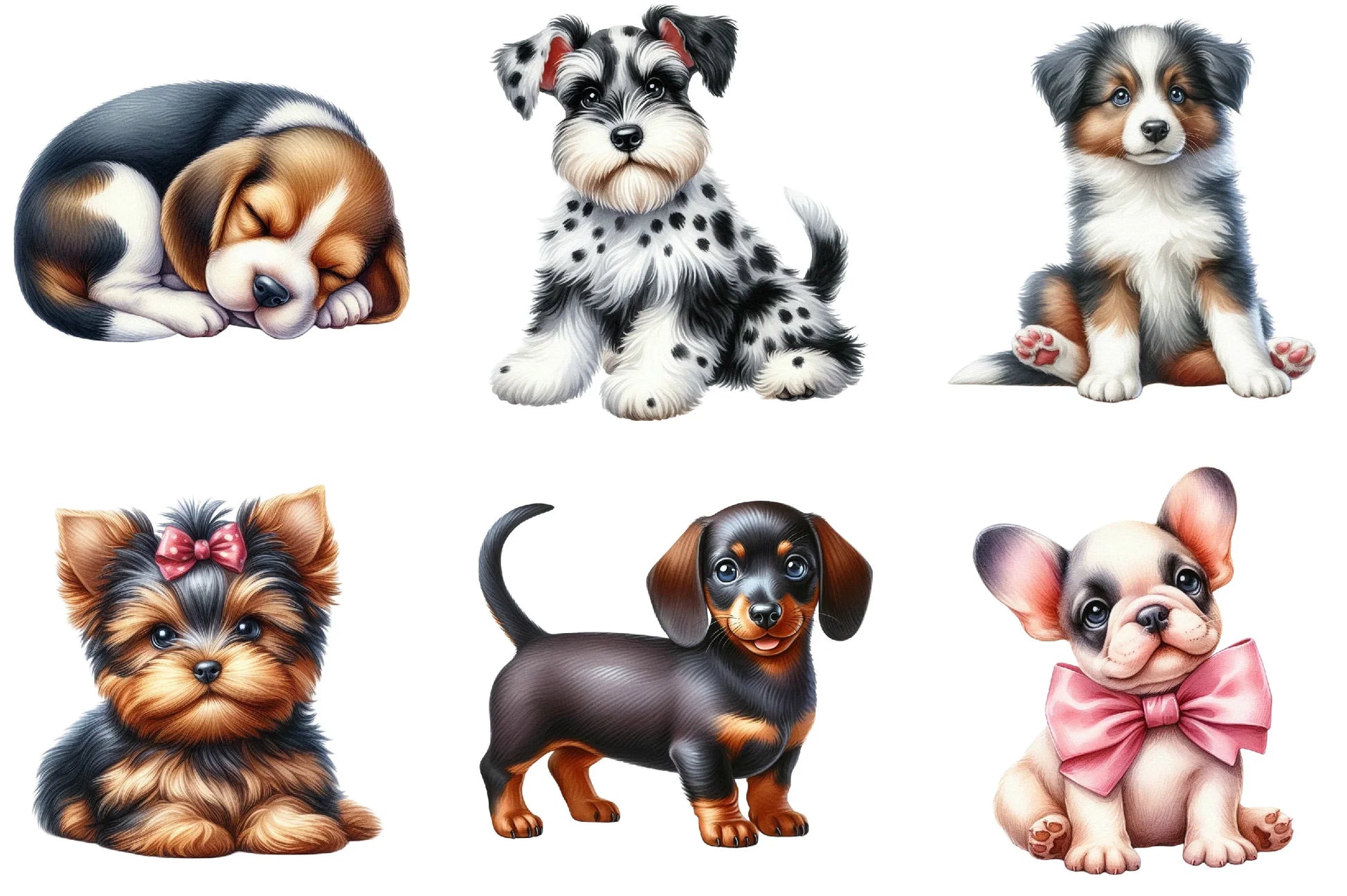 Cute Puppies Clipart Bundle - Dog Clipart Collection - CraftNest - Digital Crafting and Art