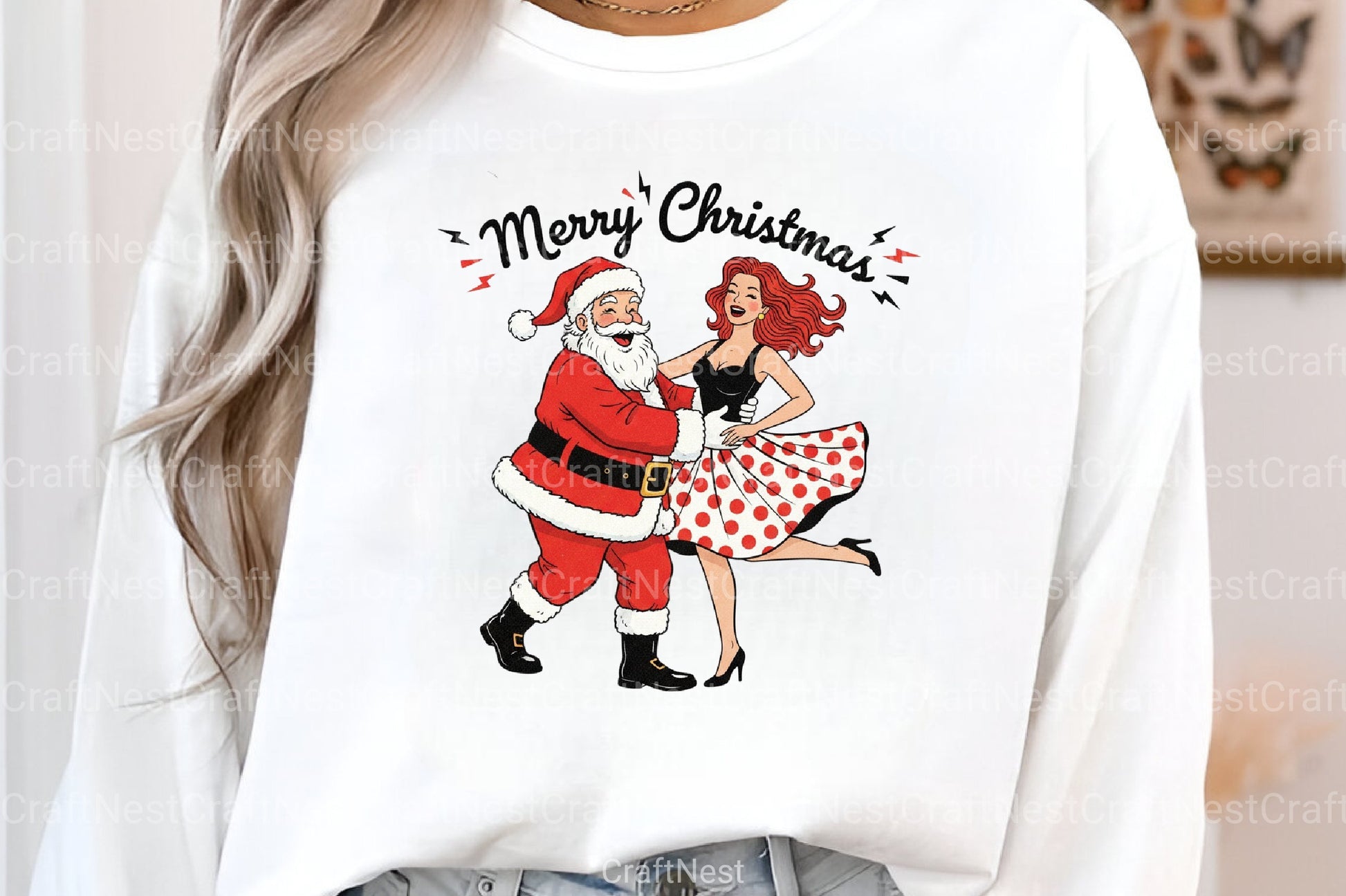 Merry Christmas Dancing Santa Clipart Bundle - CraftNest - Digital Crafting and Art