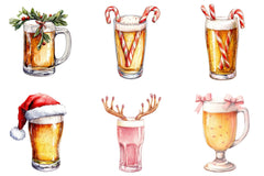 Christmas Beer Clipart Bundle - CraftNest - Digital Crafting and Art