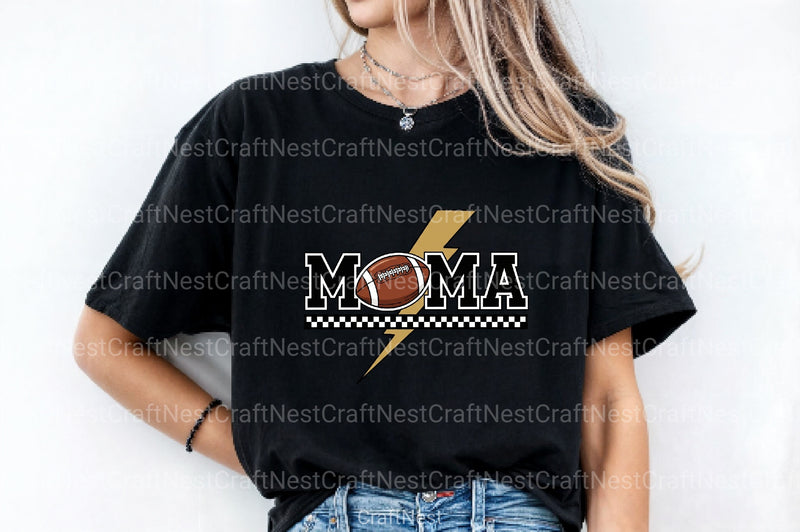 Football Mom Clipart Bundle: Mama Lightning Football - CraftNest - Digital Crafting and Art