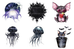 Gothic Summer Clipart Bundle 1 - CraftNest - Digital Crafting and Art