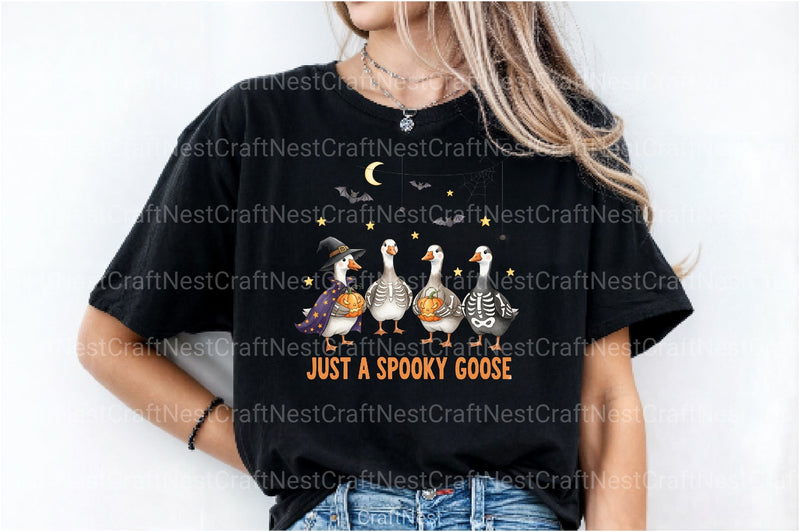 Spooky Goose Funny Halloween Clipart Bundle - CraftNest - Digital Crafting and Art