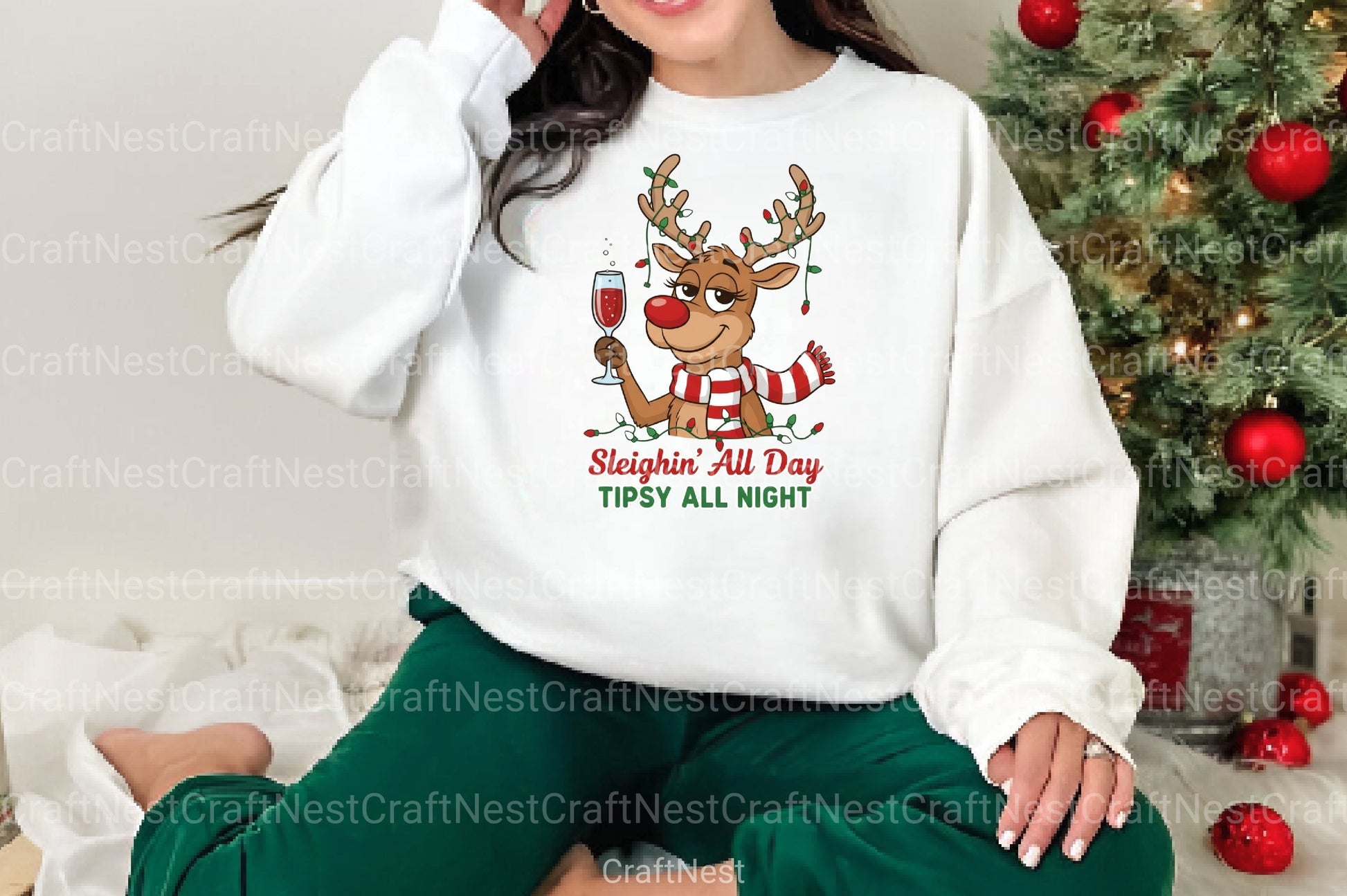 Sleighin' All Day Clipart Bundle - CraftNest - Digital Crafting and Art